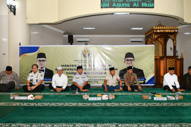 Foto Suasana Pembukaan Bimbingan Manasik Haji Tingkat Kabupaten Lotim Di Masjid Agung Al-Mujahidin Selong, Selasa (10/2/2026) Foto Suasana Pembukaan Bimbingan Manasik Haji Tingkat Kabupaten Lotim Di Masjid Agung Al-Mujahidin Selong, Selasa (10/2/2026)
